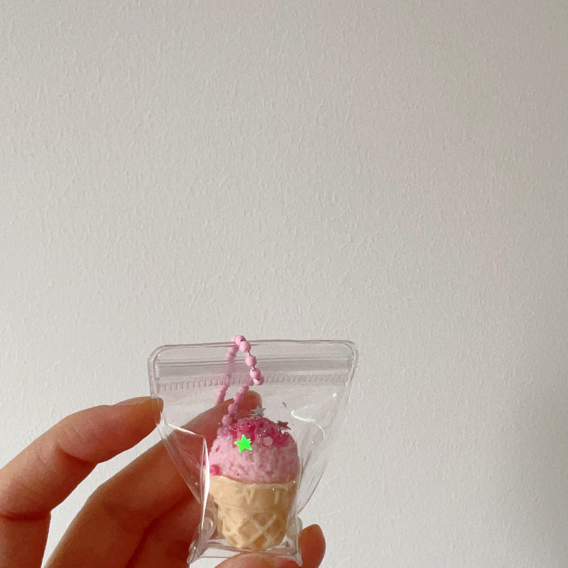1pcs Handmade Silicone Squishy Tiny Ice Cream(Random Color)